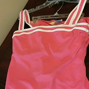 NEW Lands End  Coral bikini size 8